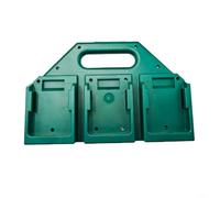 Étagère de rangement pour batteries au lithium pour support de cellule ionique, étui multi-fentes avec poignée pour batteries Ryobi pour batteries Makita (vert, 6 emplacements)