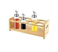 Étagère de rangement pour bouteilles de cuisine, distributeur d'huile d'olive à 8 trous, support de bouteilles d'assaisonnement pour huile, vinaigre et bouteilles, organisation efficace pour votre