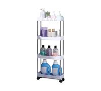 Étagère de rangement pour chariot | Étagères d'exposition avec roulettes | Étagères à roulettes pour rangement des couches | Unité de rangement de salle de bain | Chariot de rangement polyvalent pour
