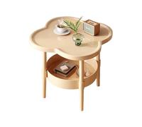 Étagère de Rangement pour chevets Portables avec organisateurs Multi-usages en Plastique imperméable Crème Décors pour la Maison Table de Chevet Peu encombrante Styles scandinaves Crème Table de