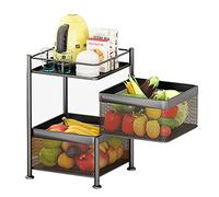 Étagère de rangement pour collations, étagère de rangement de cuisine, support de micro-ondes, chariot utilitaire avec roulettes, étagère de rangement en métal pour la maison et la cuisine