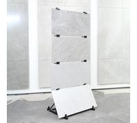 Étagère de rangement pour dalles de marbre, présentoir multicouche sur pied pour échantillons de carrelage et de bois lors de salons d'artisanat