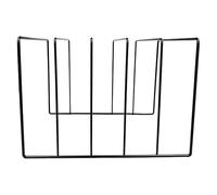 Étagère de rangement pour disques vinyles - Organiseur de fichiers noir, finition mate - Support de bureau multi-usage - Étagère en métal antirouille | Organiseur de disques pour albums, bureau