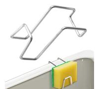 Étagère de rangement pour évier à suspendre en acier inoxydable à drainage | Porte-éponge à double évier pour cuisine, petit espace, brosses à savon, serviette de camping-car, appartement