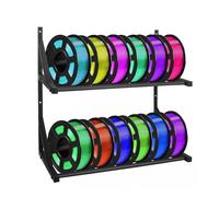 Étagère de Rangement pour Filament - Organisateur Double Étage pour Filament D'Imprimante 3D | Présentateur Gain De Place pour Utilisation en Entreprise Atelier Et Studio