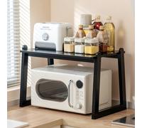 Étagère de rangement pour four à micro-ondes - Gain de place sur l'étagère à micro-ondes, facile à nettoyer, parfaite pour maximiser l'espace de comptoir et ranger les fours à micro-ondes