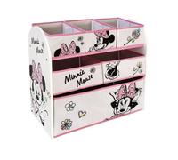 Étagère de rangement pour jouets Minnie Mouse Natural à plusieurs compartiments