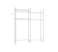 Etagère de Rangement Pour Lave-Linge et Sèche-Linge à 4 Niveaux et Deux Rangées