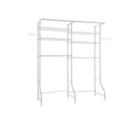 Etagère de Rangement Pour Lave-Linge et Sèche-Linge à 6 Niveaux Etagères Réglables