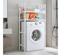 Étagère de rangement pour lave-linge, kit d'empilage avec crochets latéraux, tambour pour machine à laver, appartements et chambres à coucher, maximisez l'espace et l'organisation