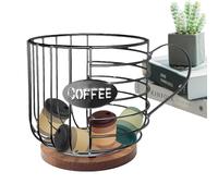 Étagère de rangement pour plan de travail, organisateur pour capsules et pods, support compact pour cuisine, pause, bureau, station de boissons commerciale