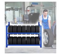 Étagère de rangement pour pneus en acier robuste - Grande capacité - Organiseur de roue de voiture pour garage - Économie d'espace