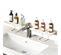 Étagère de rangement pour robinet - Capacité et peu encombrant | Support de rangement pour étagère de lavabo de salle de bain au-dessus du robinet - Pour savon, brosse, ustensiles, articles de