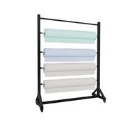 Étagère de rangement pour rouleaux de tissu - Organiseur coulissant lisse pour rideaux et papiers peints
