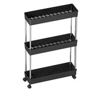 Étagère de rangement pour salle de bain avec roulettes, chariot multicouche, gain de place, organiseur de rangement mobile pour chambre à coucher