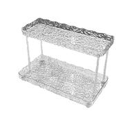 Étagère de Rangement pour Salle de Bain - Support de Rangement pour vanité, Plateau d'affichage de cosmétiques, Organisateur de comptoir de Salle de Bain de Bureau 12,52 x 6,5 x 8,35 Pouces | Support