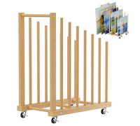 Étagère de rangement pour toile d'art - Support durable en bois pour économiser de l'espace - Pour la maison, l'école, la salle de classe, le studio, le mur, le bureau, la porte, l'affiche, le papier