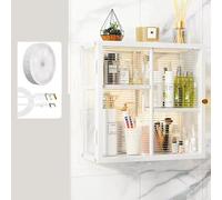 Étagère de rangement pour toilettes avec portes pour économiser de l'espace de salle de bain et buanderie Optimise l'espace de rangement Élégant au-dessus des toilettes pour une nization efficace