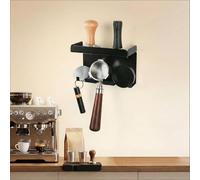 Étagère de rangement pour ustensiles de café, support mural en acier antirouille pour tamper le café et porte-filtre à expresso, support multifonction de tri suspendu