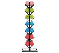 Étagère de Rangement réglable en Acier pour Tapis de Yoga (5/6/7 Niveaux), Organisateur de Rouleaux de Massage en Mousse pour la Maison et la Salle de Sport, Support Multifonctionnel pour ta