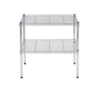 Étagère de rangement réglable en métal à 4 étagères - Étagère métallique à 3 niveaux en acier inoxydable pour la maison, la cuisine, le garage - Durable et polyvalent - 120 x 40 x 60 cm