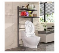 Étagère De Rangement Rétractable for Salle Bain, en Acier Au Carbone, for Toilettes, Non Incluses, for Buanderie(Color1,2 Tiers)