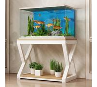 Étagère de Rangement Robuste en métal pour Aquarium, Support résistant à la Charge. Cette étagère Double Couche, fabriquée en métal Robuste, est Facile à Monter et idéale pour la Maison et l
