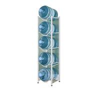 Étagère de rangement robuste pour bouteilles d'eau de 18 litres - Double rangée de grande capacité pour carafes d'eau - Support de distributeur de refroidisseur d'eau empilable - Support de seau