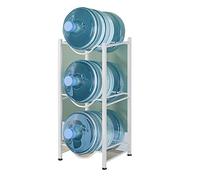 Étagère de rangement robuste pour bouteilles d'eau de 18 litres - Grande capacité empilable pour carafes d'eau et glacières - Support de seau à double rangée