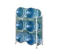 Étagère de rangement robuste pour bouteilles d'eau de 18 litres - Grande capacité empilable pour carafes d'eau et glacières - Porte-seau à double rangée durable