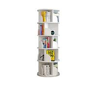 Étagère de rangement rotative à 360 degrés du sol au plafond pour enfants et bébés - Blanc - 40 x 160 cm