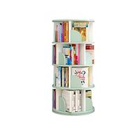 Étagère de rangement rotative à 360 degrés pour livre d'images de bébé pour la maison Vert clair 40 x 129 cm