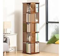 Étagère de rangement rotative à 360° pour le salon et la chambre à coucher - Multifonction CD/DVD/Plante Jouets Organisateur avec 5 étages