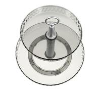 Étagère de rangement rotative compacte for cuisine, assaisonnement, cosmétiques, divers articles, for bureau, vanité et salle de bain(Grey)