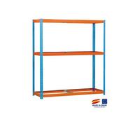 Simon Rack - Etagère de rangement sans plateau 2000x1500x600mm bleu/orange charge 400 Kg - Ecoforte 1506-3