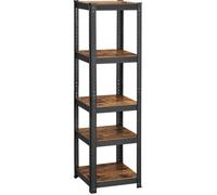 Étagère de rangement SONGMICS - Charge Lourde - 5 Niveaux - Planches Réglables - Marron Rustique