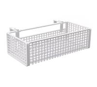 Étagère De Rangement Suspendue, Jardinière Pour Balustrade De Balcon Avec Crochets, Capacité De Charge 15 Kg/33 Lb, Pour Balustrades Carrées, Balcons, Rebords De Fenêtre(White A,Short)
