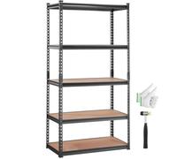 Étagère de Rangement - VEVOR - Etagere Garage Garage Métallique 5 Niveaux 907,2 kg 90x45x182,88 cm