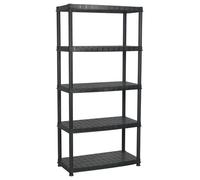 vidaXL Étagère de rangement 5 niveaux – Présentoir de plantes 91,5x45,7x185 cm Plastique