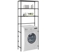 Étagère de rangement - vidaXL - Support au-dessus lave-linge - 3 niveaux - Acier inoxydable - 69x28x169cm