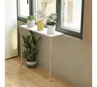 Étagère de rebord de fenêtre blanche - Extension de comptoir de cuisine 50 x 30 x 100 cm pour nization et décoration d'intérieur Idéal pour plantes d'intérieur et solutions de rangement