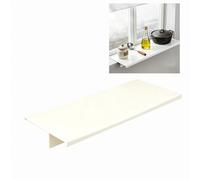 Étagère de rebord de fenêtre en acier au carbone, plaque d'extension blanche avec kit d'installation complet, design amovible pour espaces intérieurs étroits, taille 60 x 25 cm