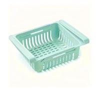 Étagère de réfrigérateur, compartiment interne à plusieurs niveaux, tiroir multifonctionnel en plastique, accessoires de cuisine et articles ménagers(Blue,1pc)