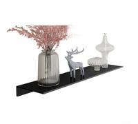 Étagère de robinet en alliage d'aluminium pour salle de bain, installation à base de colle, organiseur compact pour les essentiels quotidiens (noir) (50))