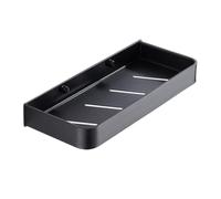Étagère de Salle Bain en Aluminium avec Drainage, Ventilation et Crochets for shampoing, Gel, Serviettes assaisonnements Cuisine(23cm)