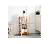Etagère de salle de bain 36x36x79 cm Bois massif de noyer