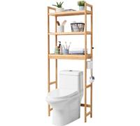 Étagère de salle de bain à 3 niveaux - étagère de toilette peu encombrante - organisation de la salle de bain - étagère murale pour la salle de bain - élégante et fonctionnelle