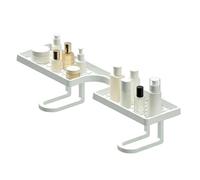 Étagère De Salle De Bain À Ventouse - 49,69 Cm, Drainage Rapide Sans Perçage, Support De Rangement Pour Robinet, Support De Douche, Organisateur Sur Évier Pour Tasse, Shampoing, Lotion, Salle De Bain,