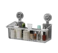 Étagère de salle de bain à ventouse - Sans perçage - Panier de douche à ventouse solide avec drainage ventilé | Parfait pour la salle de bain, la cuisine, les articles de toilette, le savon, le