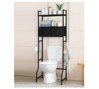 Étagère de salle de bain autoportante à 3 niveaux avec boîtes de rangement pour petites salles de bains 65 x 28 x 161,5 cm - Optimisez l'espace et nization